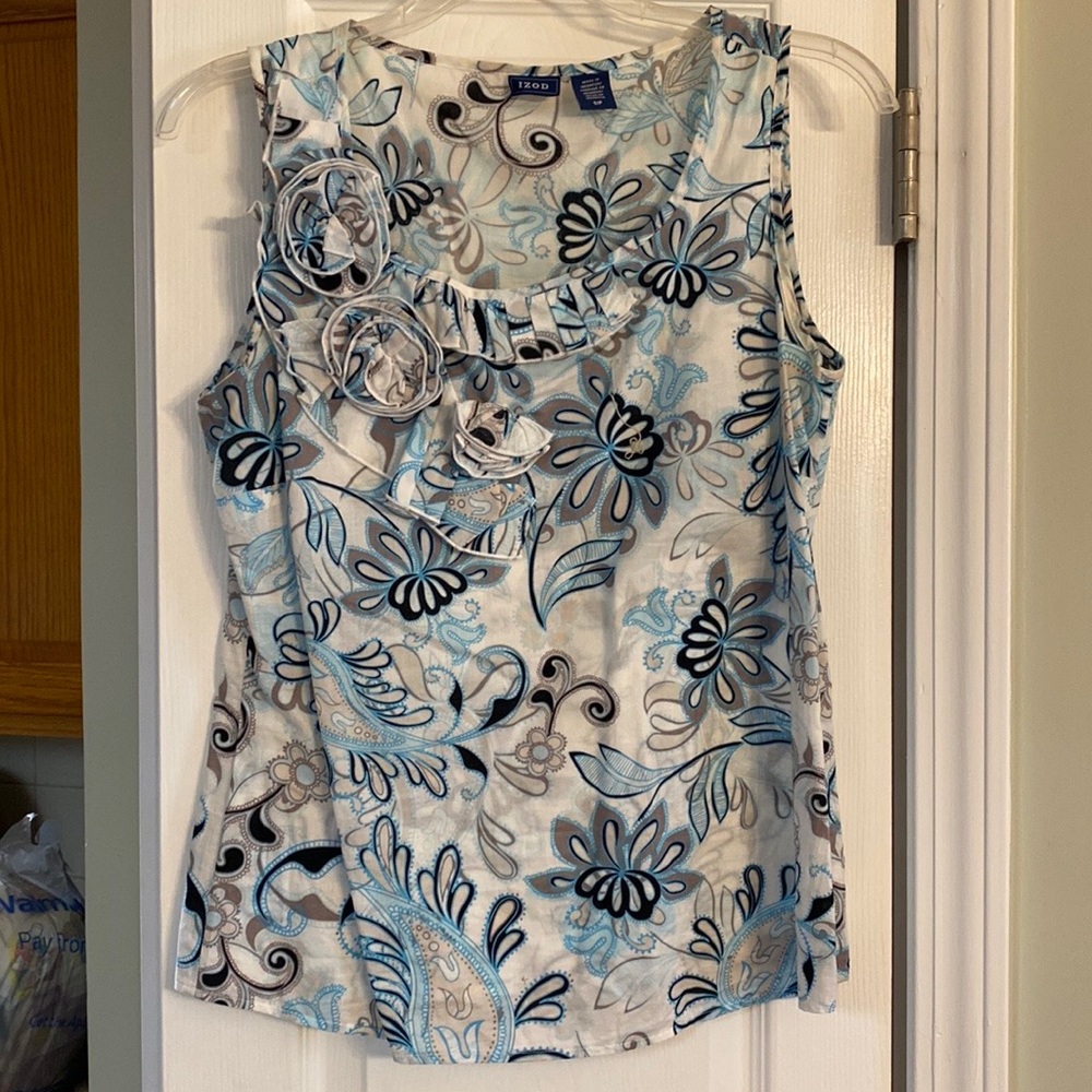 Izod, size Small, multicolor sleeveless top
